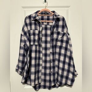 Boohoo Plaid Flannel Shirt